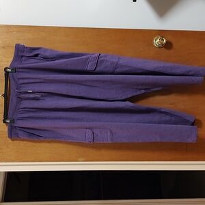 Women's Purple Cargo Sweatpants With Side Pockets Size 2x